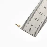 Держатель для кулона клеевой, 7×3 мм (набор 30 шт.), цвет золото