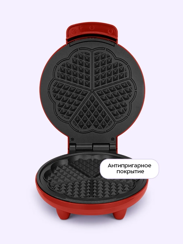 Вафельница электрическая для венских вафель КТ-5613 1000 Вт Вафельница электрическая для венских вафель КТ-5613 1000 Вт