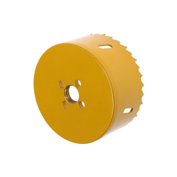 Коронка биметаллическая ТУНДРА, 89 мм, M16 с дополнительной фиксацией Коронка биметаллическая ТУНДРА, 89 мм, M16 с дополнительной фиксацией