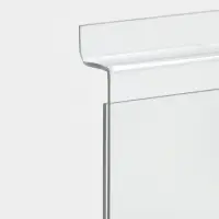 Ценникодержатель в эконом-панель, откидной, 10&times;13.5 см, прозрачный