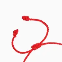 Браслет-оберег &laquo;Красная нить. Узел&raquo;, d=6 см, красный
