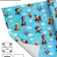 Бумага упаковочная &laquo;Супергерои&raquo;, глянец, 70&times;100 см