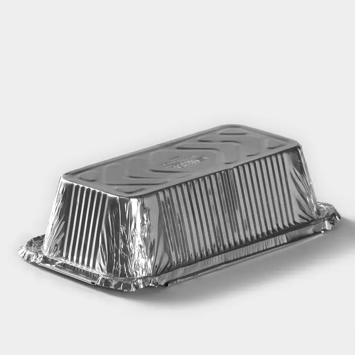 Форма для выпечки и запекания Доляна, 620 мл, 19.8×10.3×5.5 см, фольга, серебристая Форма для выпечки и запекания Доляна, 620 мл, 19.8×10.3×5.5 см, фольга, серебристая