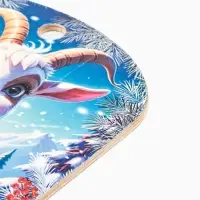 Доска разделочная сувенирная &laquo;Символ года. Крепкого здоровья&raquo;, 27.5&times;19.5&times;0.6 см, дерево, синяя