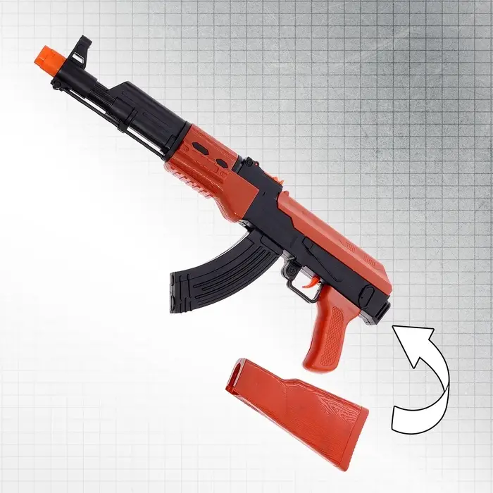 Автомат &laquo;АК-47&raquo;, стреляет присосками и шариками