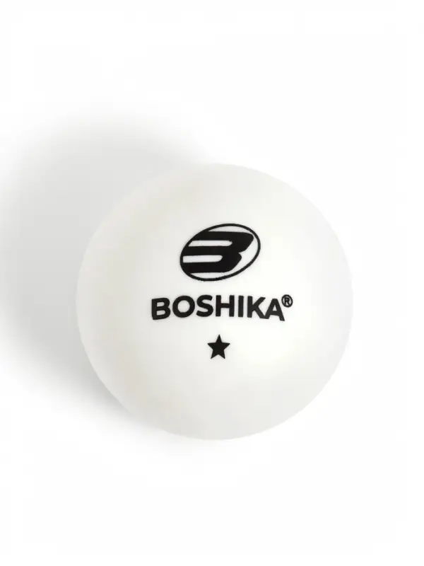 Набор мячей для настольного тенниса BOSHIKA Beginner 1*, d=40+ мм, 6 шт., белый