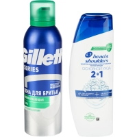 Подарочный набор Head&Shoulders Шмп блз2в1 ОснУх200+Пена д/брит успок200мл