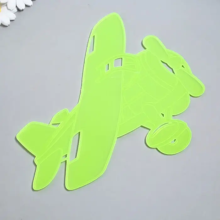 Наклейка интерьерная фосфорная «Самолёт», с клеевыми подушечками, 29.5×25 см, МИКС Наклейка интерьерная фосфорная «Самолёт», с клеевыми подушечками, 29.5×25 см, МИКС