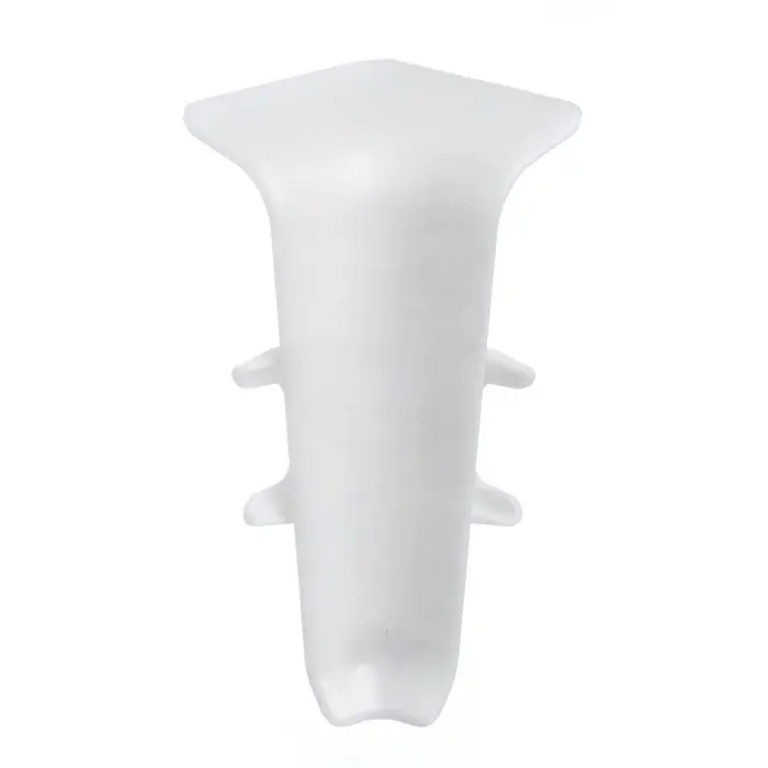 Угол внутренний для плинтуса «Деконика», 55 мм, 001 белый, Угол внутренний для плинтуса «Деконика», 55 мм, 001 белый,