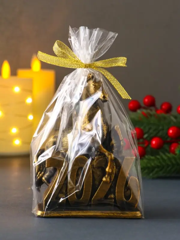 Декоративная свеча "Лошадь 2026" (бронза), 145 г