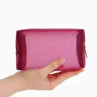 Косметичка дор Сетка 18*7,5*10, отд на молнии, бордовый Косметичка дор Сетка 18*7,5*10, отд на молнии, бордовый