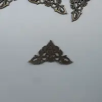 Уголок декоративный "Королевский" набор 10 шт 3,5х3,5 см