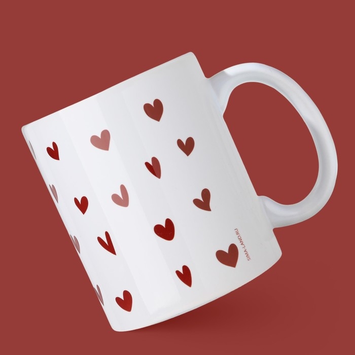 Кружка керамическая «Любить тебя», 320 мл, цвет белый Кружка керамическая «Любить тебя», 320 мл, цвет белый