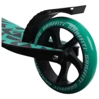 Самокат городской GRAFFITI Comfort Lux 145, колёса PU 145 мм, с передним амортизатором, ABEC 9 Carbon