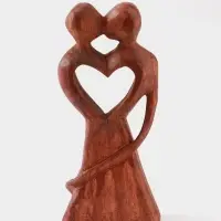 Сувенир &laquo;Узы брака&raquo;, 20&times;9&times;3 см, дерево, коричневый