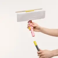 VETTA Окномойка со съемным скребком доп.насадка из микроф. 29см., телескоп.черенок 110см нерж.сталь