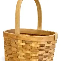Корзина плетеная 22 х 15,5 х 12 см ручка h=13 см секвойя Корзина плетеная 22 х 15,5 х 12 см ручка h=13 см секвойя