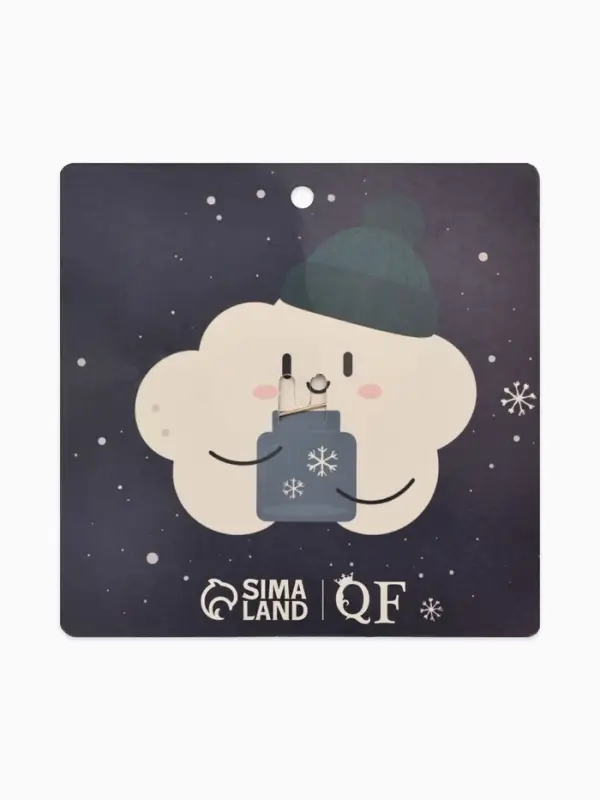 Брошь &laquo;Снежинка с жемчугом&raquo;, белая в золоте