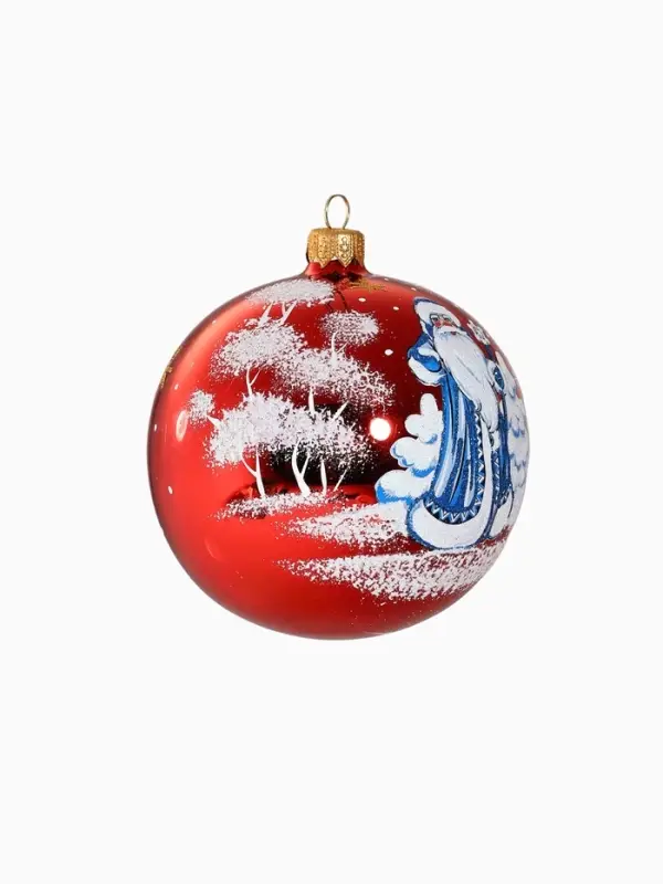 Ёлочный шар &laquo;Дед Мороз&raquo;, новогодний, d=9.5 см, МИКС