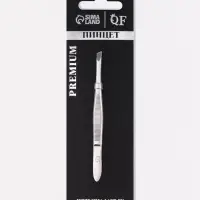 Пинцет для бровей профессиональный, скошенный, узкий, диагональный, 9 см