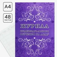 Журнал индивидуального обучения на дому А4, 24 листа, обложка мелованный картон 190 г/м&sup2;, блок офсетная бумага 65 г/м&sup2;