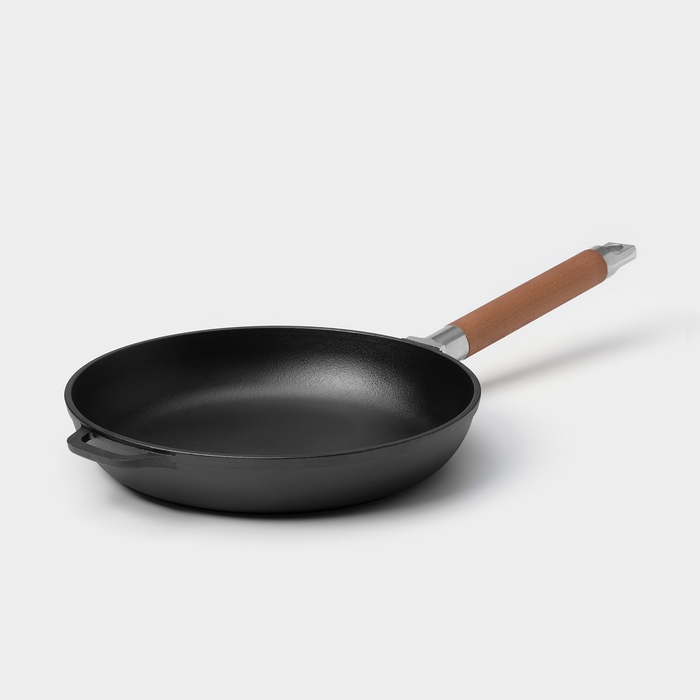 Сковорода чугунная Wild Kitchen, d=24 см, съёмная ручка, индукция Сковорода чугунная Wild Kitchen, d=24 см, съёмная ручка, индукция