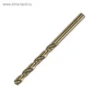 Сверло по металлу ТУНДРА, HSS-Co (5% кобальта), цилиндрический хвостовик, 7.5&times;110 мм
