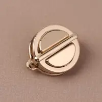 Застёжка для сумки, 3×3 см, цвет золотой