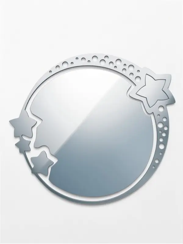 Зеркало настенное &laquo;Космос&raquo;, на клеевой основе, акриловое, 22&times;19 см