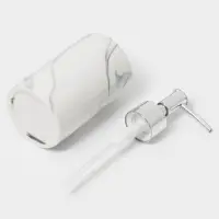 Набор аксессуаров для ванной комнаты &laquo;Сила&raquo;, 3 предмета, мыльница, дозатор для мыла 350 мл, стакан, серый