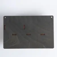 Ключница настенная &laquo;Здесь живет счастье&raquo;, 5 крючков, 24.5&times;16&times;7 см