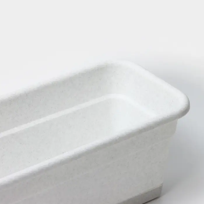 Ящик балконный для цветов, 16 л, 80&times;20&times;17.5 см, пластиковый, цвет мраморный