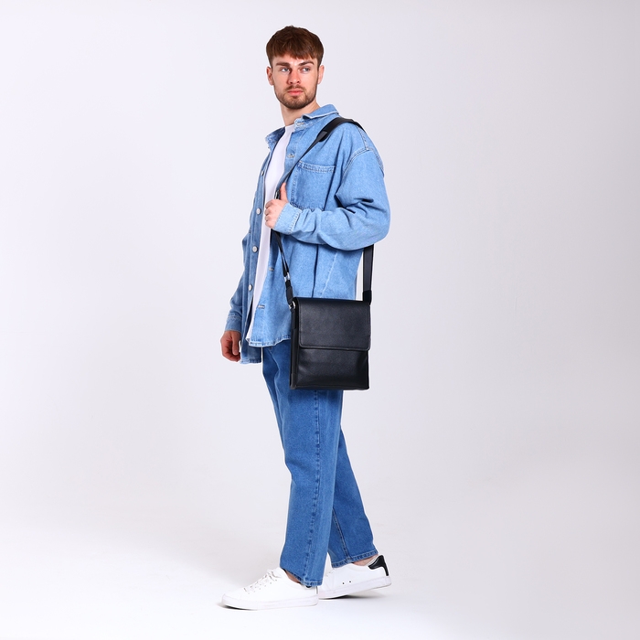 Сумка мужская, цвет чёрный Сумка мужская, цвет чёрный
