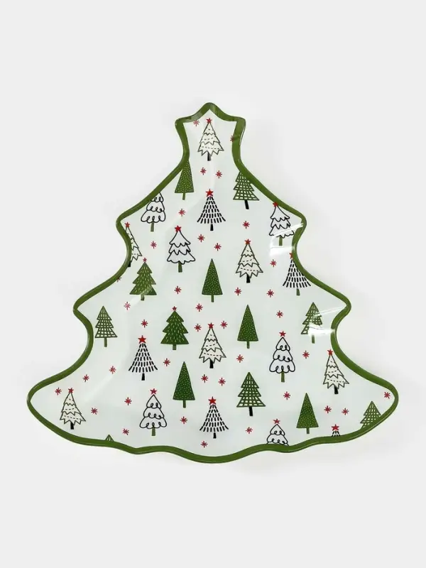 Блюдо сервировочное ёлочка Блюдо сервировочное ёлочка "Елочка" 24,5х24,7х2 см