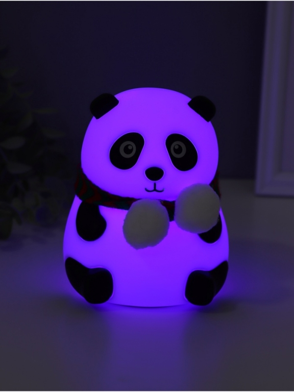 Ночник антистресс  Ночник антистресс "Панда в шарфе" 2Вт LED RGB USB 10,5х10х13,5см