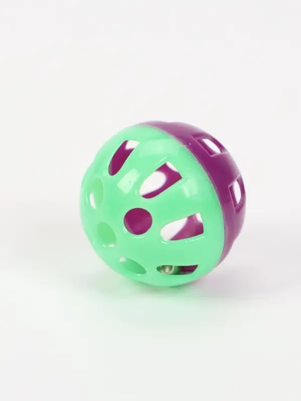 Игровой комплекс "Пижон" для кошек с шариками, 30 см, зелёный