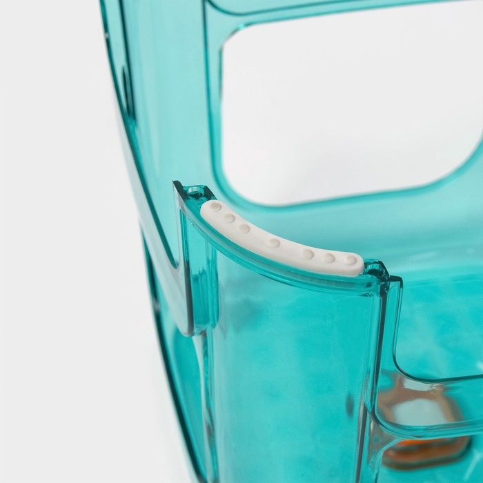 Табурет-подставка «Кристалл», пластик, 25,5×23,4 см, голубой Табурет-подставка «Кристалл», пластик, 25,5×23,4 см, голубой