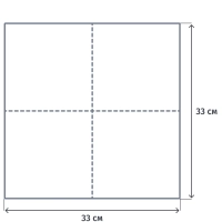 Салфетки бумажные Luscan 3 сл 33х33см белые 200 шт/уп