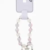 Браслет с подвесками &laquo;Сахарный. Мишка&raquo;, шар №10/8, d=6 см, розовый, синий в серебре