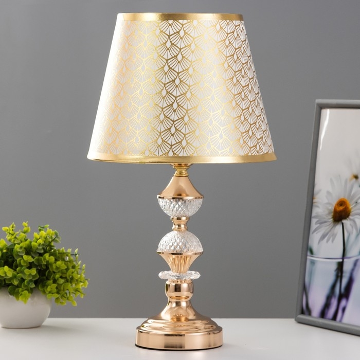Настольная лампа Настольная лампа "Мамби" Е27 40Вт золото 25х25х43 см RISALUX