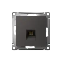 ATLASDESIGN РОЗЕТКА компьютерная RJ45, кат. 5Е, механизм, БАЗАЛЬТ