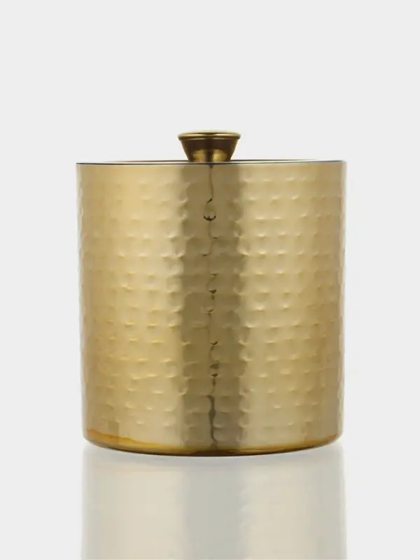 Ведро для льда с крышкой &laquo;Золото&raquo;, 14.5&times;14.5&times;18 см, нержавеющая сталь