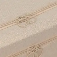 Кофр для хранения вещей LaDо́m, размеры 50&times;40&times;33 см, бежевый, материал батист