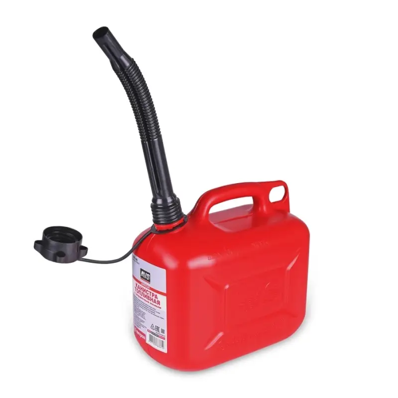 Канистра топливная пластик 5л. (красная) AVS TPK-05