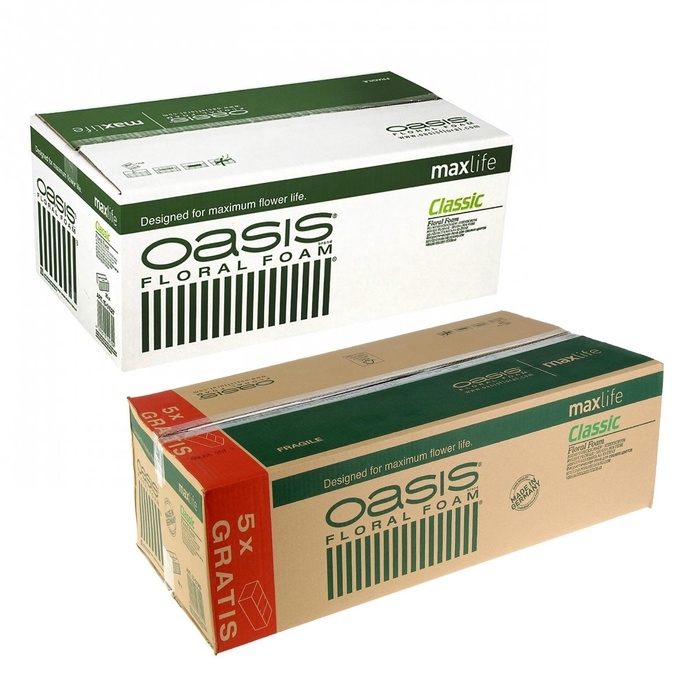 Губка флористическая Губка флористическая "Оазис Классик" кирпич, 23 х 11 х 8 см набор 2 шт.