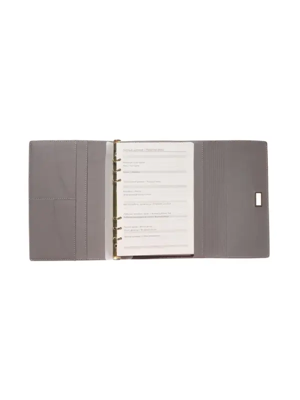 Органайзер на кольцах, А5, с клапаном, 80л, линия, к/зам, с ручкой, Коричневый Органайзер на кольцах, А5, с клапаном, 80л, линия, к/зам, с ручкой, Коричневый