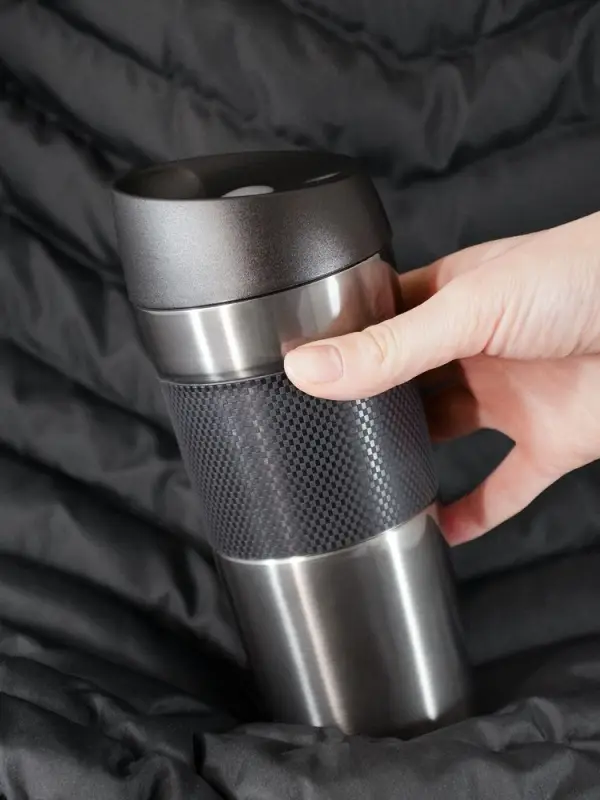 Термостакан Solingen Grip, серо-стальной Термостакан Solingen Grip, серо-стальной