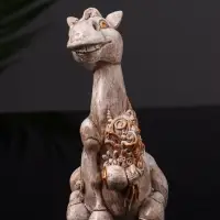 Фигурка гипс &laquo;Конь с букетом&raquo;, 11 см, бежевая