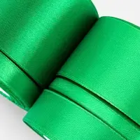 Атласная лента, набор 5 шт., 6/10/20/40/50 мм, 23&plusmn;1 м, зелёная №19