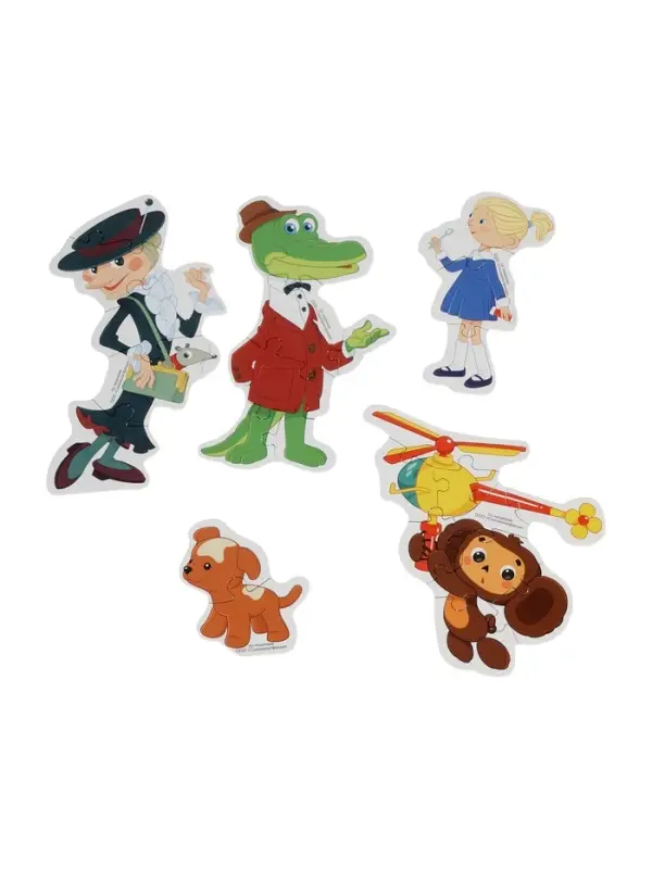 Игра-головоломка с фигурными деталями «Чебурашка. Золотая коллекция»